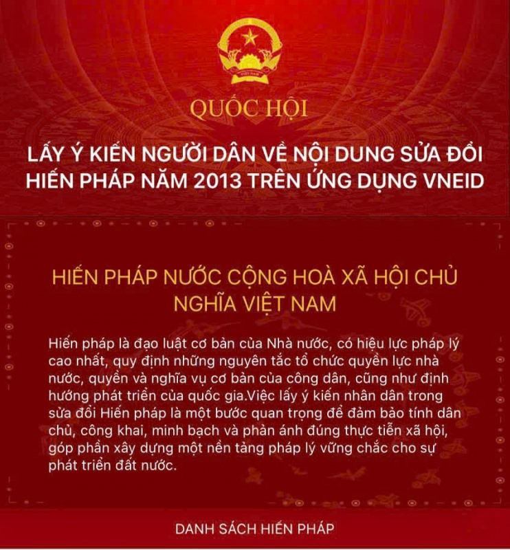 TOÀN VĂN: Dự thảo Nghị quyết sửa đổi, bổ sung một số điều của Hiến pháp 2013