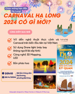 Lễ hội Carnaval Hạ Long 2024 sẽ được tổ chức vào tối 28/4 truyền hình trực tiếp trên VTV1