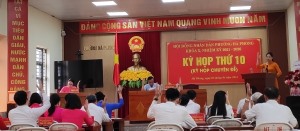 Ông Nguyễn Tùng Huy được bầu giữ chức vụ Phó chủ tịch UBND phường Hà Phong khóa X, nhiệm kỳ 2021-2026
