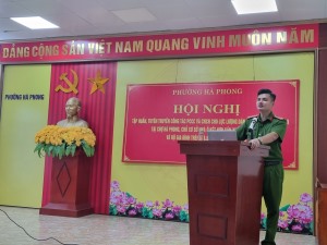 Tập huấn, huấn luyện nghiệp vụ công tác PCCC và CNCH cho các lực lượng trên địa bàn phường Hà Phong năm 2023